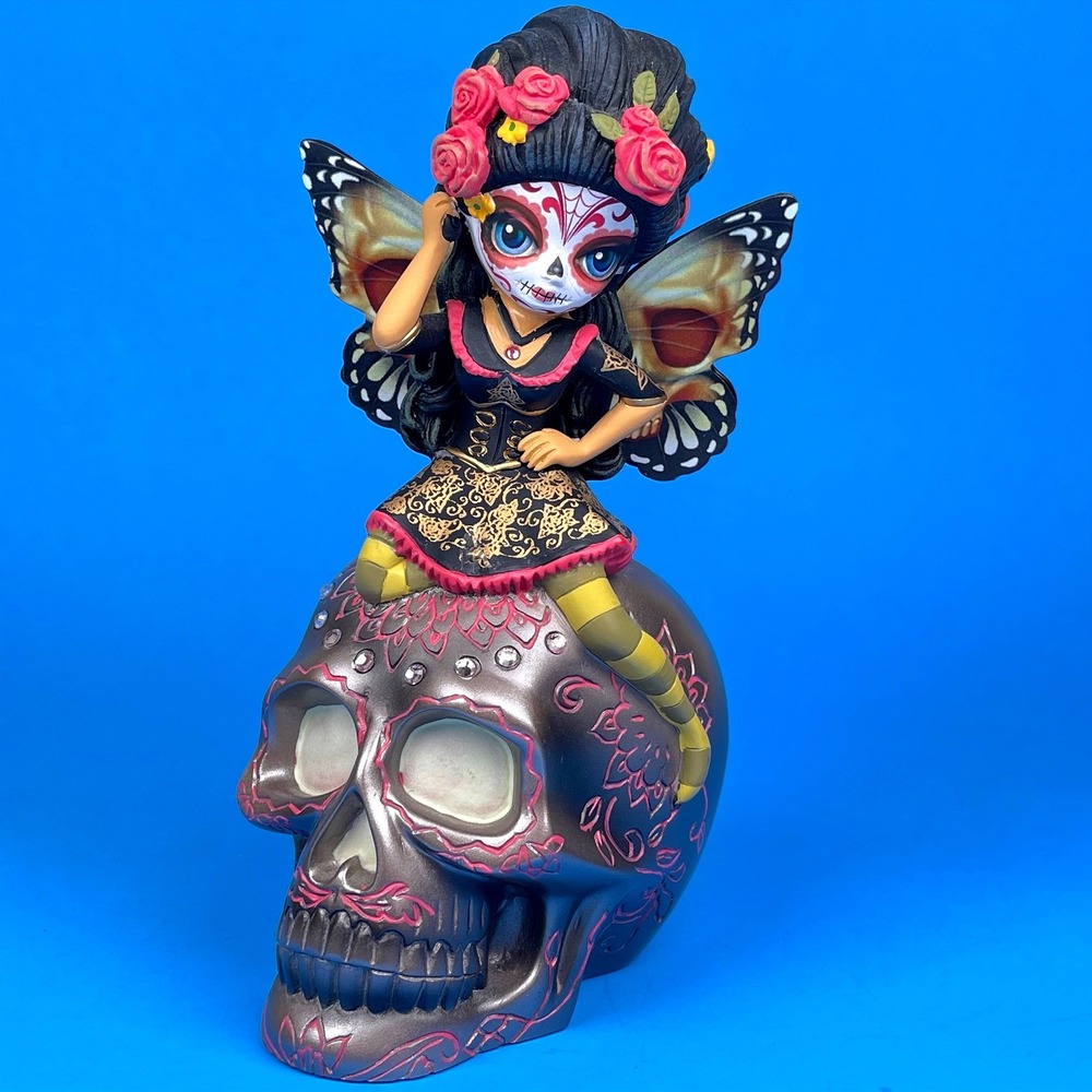 Jasmine Becket-Griffith Spirit of Blissful Joy Sugar Skull Fairy Glow in Dark HC